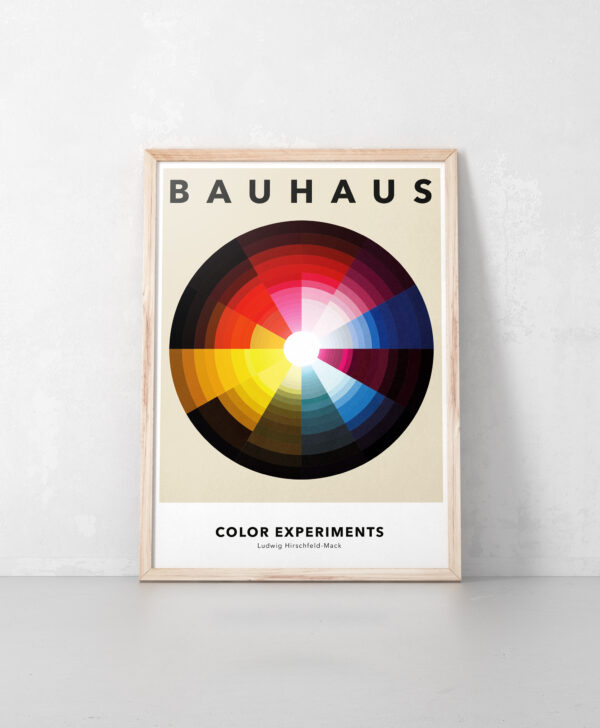 Bauhaus Stil Poster Plakat - Farbkreis – Bild 3