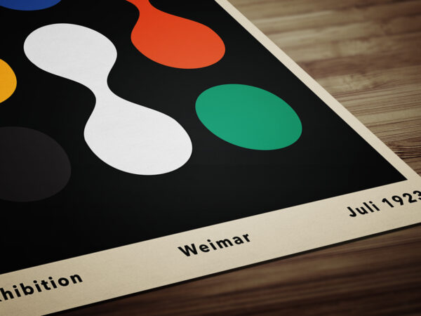 Bauhaus Stil Poster Plakat - Minimalistische Tropfen – Bild 2