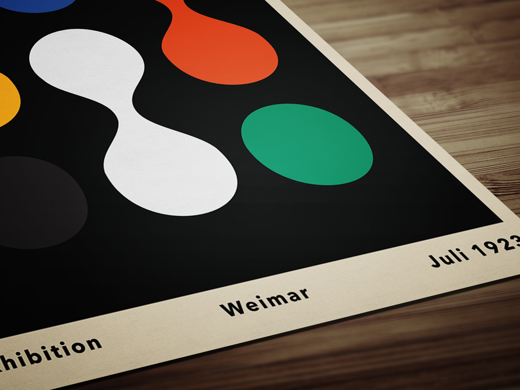 Bauhaus Stil Poster Plakat - Minimalistische Tropfen – Bild 2