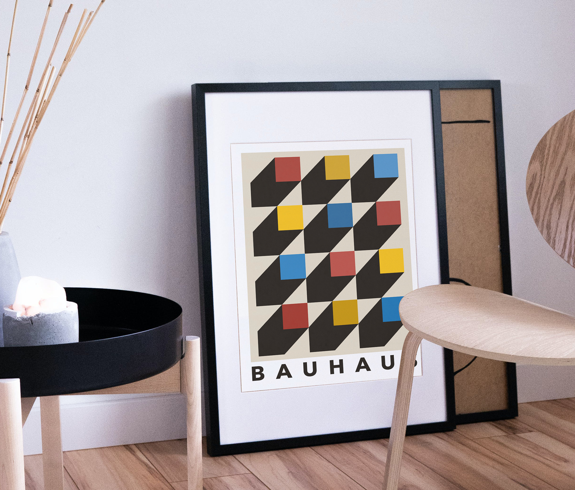 Bauhaus Stil Poster Plakat - Würfel – Bild 4