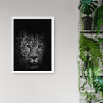 Leopard Kunstdruck Poster Wandbild