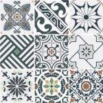 fliesenaufkleber set ornamente