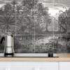 vintage jungle tile picture