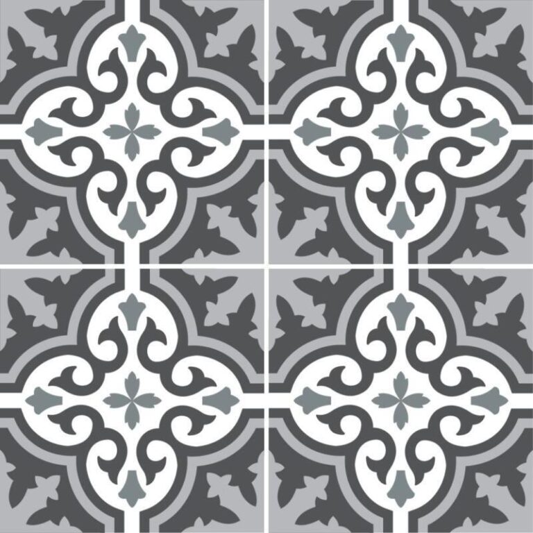 Bodenfliesenaufkleber für Küche und Badezimmer - Marokkanisch Grau – Bild 2