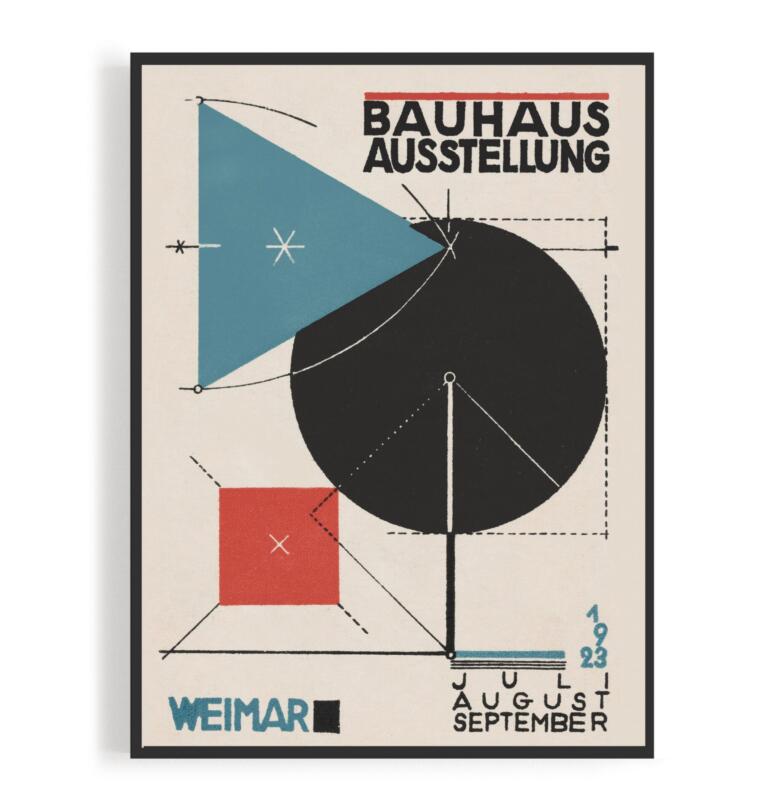 Bauhaus Ausstellung Exhibition Plakat Avantgarde 1923