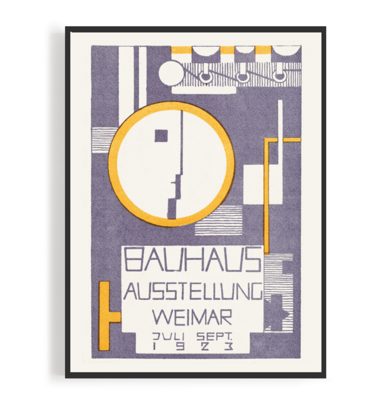 Bauhaus Plakat Poster Ausstellung Weimar 1923