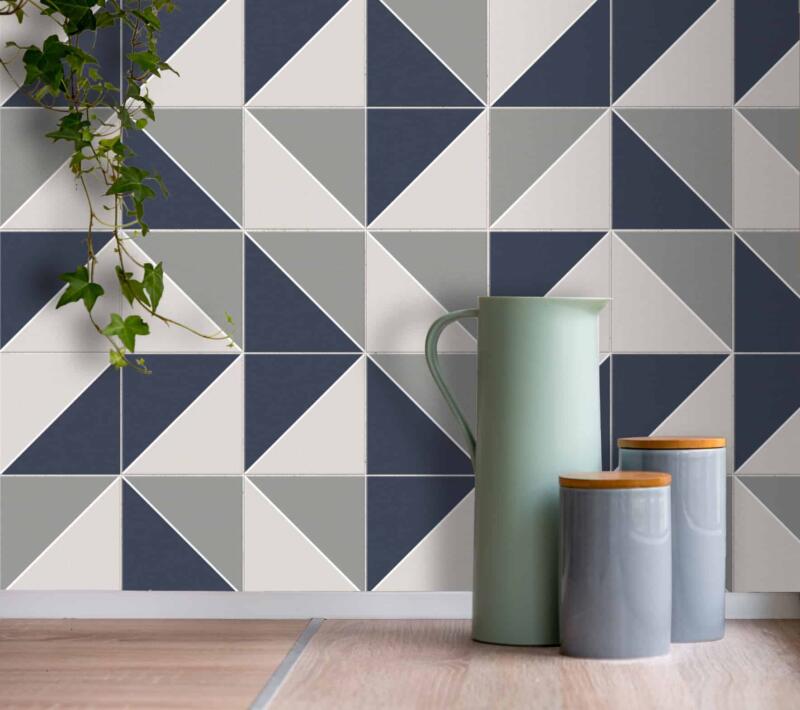 Fliesenaufkleber für Bad und Küche - Dreiecke – Bild 2