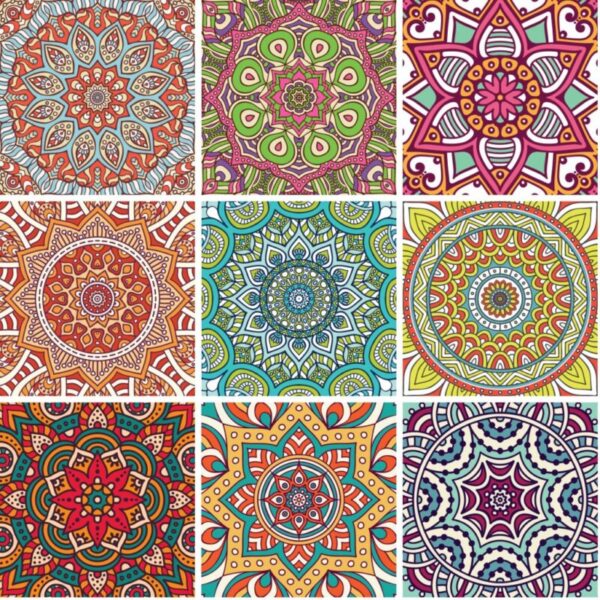 Fliesenaufkleber für Küche und Badezimmer - Mandala