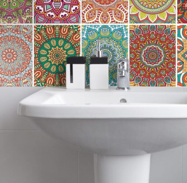 Fliesenaufkleber für Küche und Badezimmer - Mandala – Bild 2