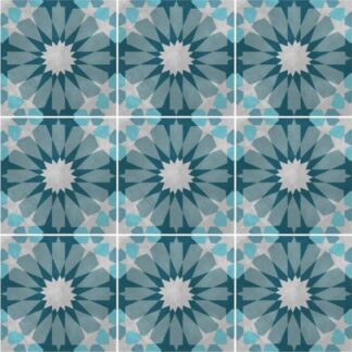 Fliesenaufkleber für Küche und Bad - Blue Lagoon Marokkanisch