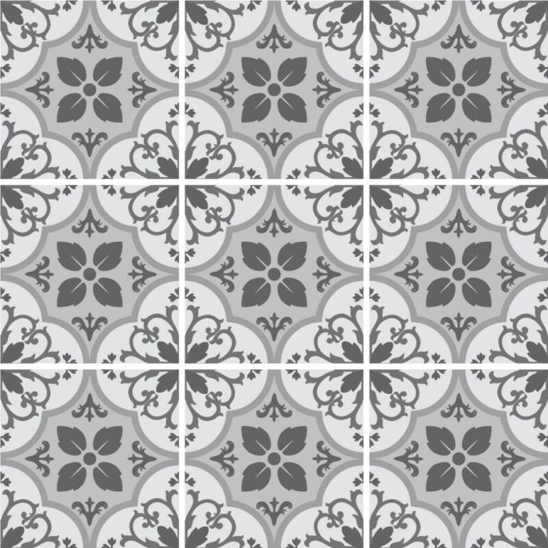 Fliesenaufkleber für Küche und Bad - Marokkanisch Floral