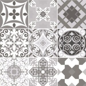 Fliesenaufkleber für Küche und Bad - Portugiesisch Floral