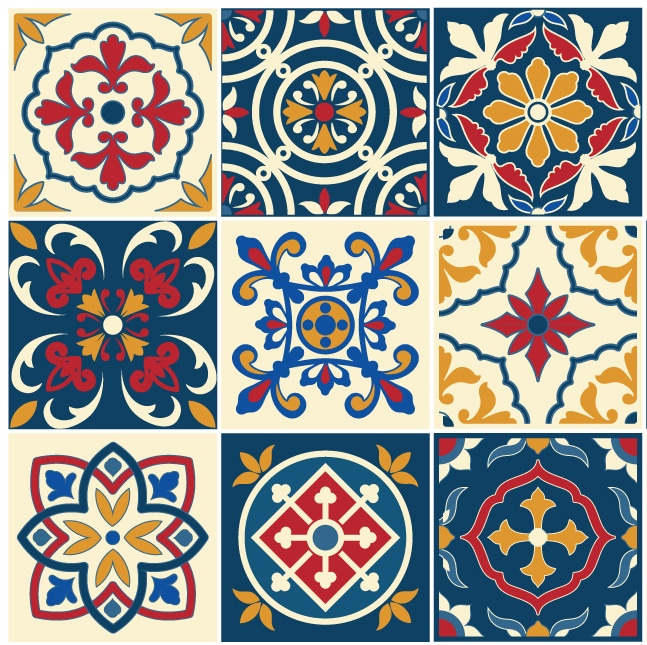 Fliesenaufkleber für Küche & Badezimmer - Portugiesisch Traditionell