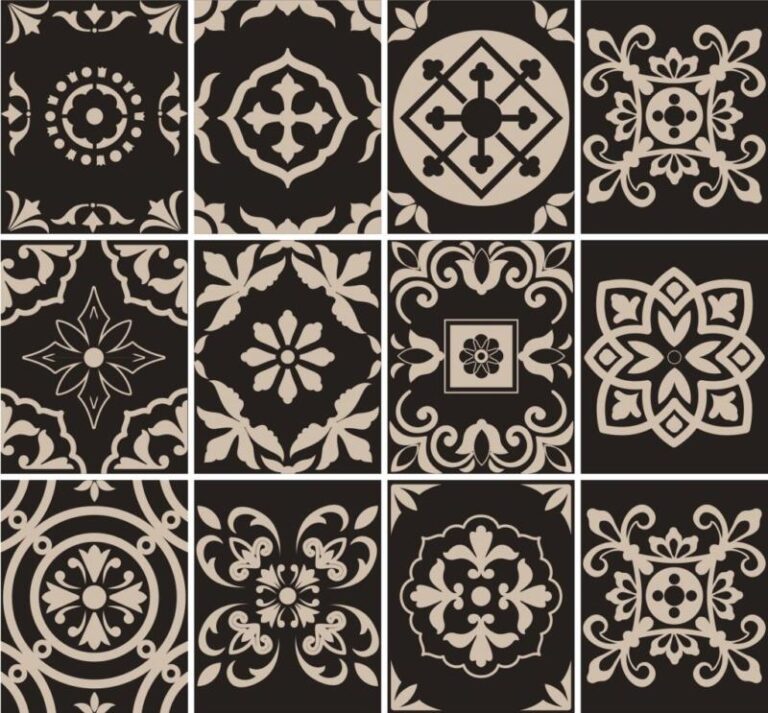 Fliesenaufkleber für Küche und Badezimmer - Portugiesisch-Braun-Creme – Bild 4