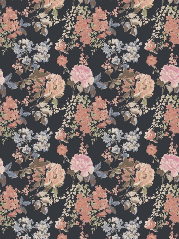 Dekorfolie Möbelfolie Vintage Blumen