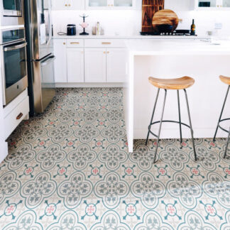 Bodenfliesenaufkleber für Küche und Badezimmer - Azulejo Klassik