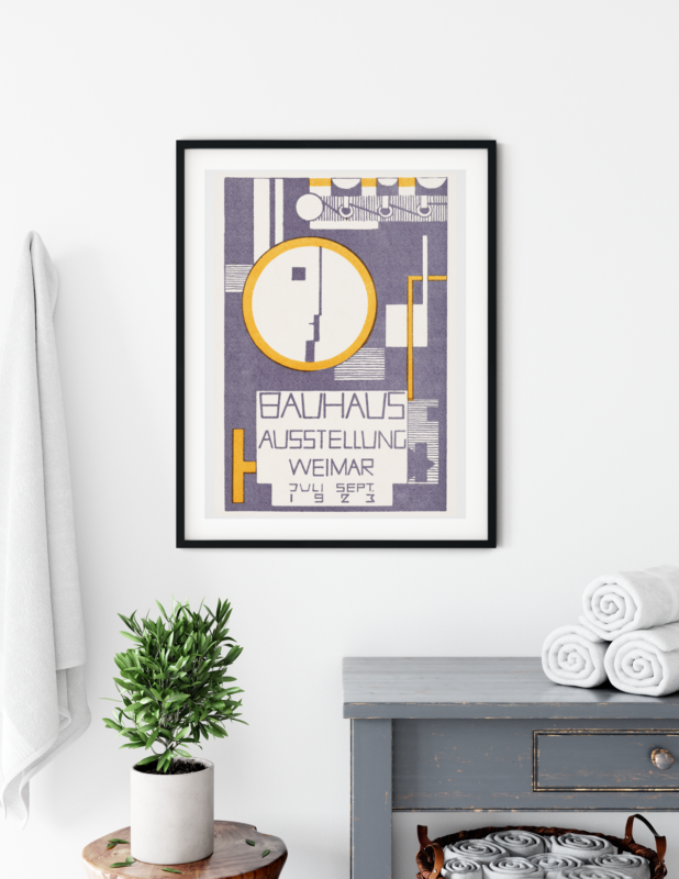 Bauhaus Plakat Poster Ausstellung Weimar 1923 – Bild 3