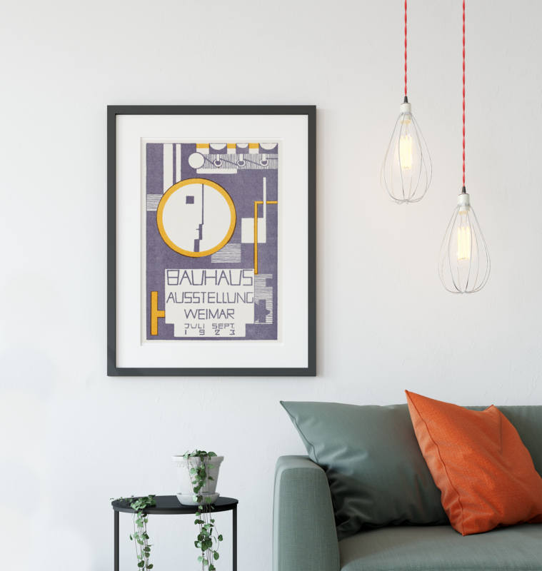 Bauhaus Plakat Poster Ausstellung Weimar 1923 – Bild 2