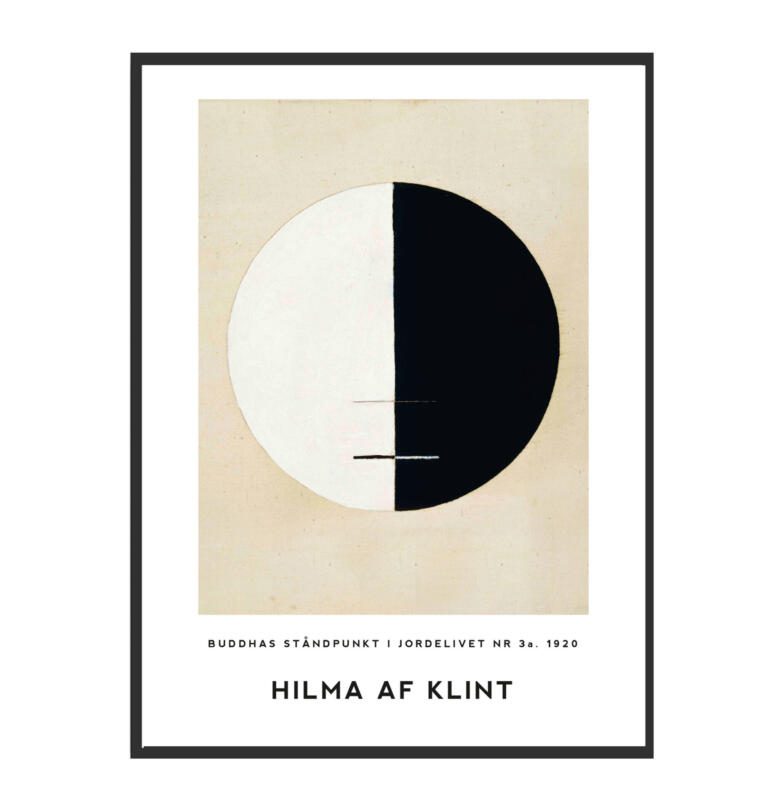 Hilma Af Klint Standpunkt Buddhas auf der Erde Nr. 3a 1920 Abstrakte Kunst Vintage Poster