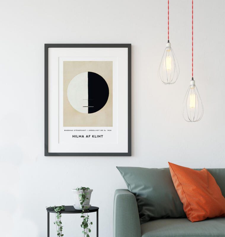 Hilma Af Klint Standpunkt Buddhas auf der Erde Nr. 3a 1920 Abstrakte Kunst Vintage Poster – Bild 3