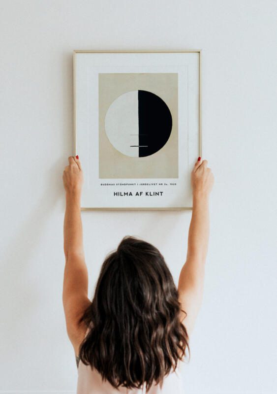 Hilma Af Klint Standpunkt Buddhas auf der Erde Nr. 3a 1920 Abstrakte Kunst Vintage Poster – Bild 4