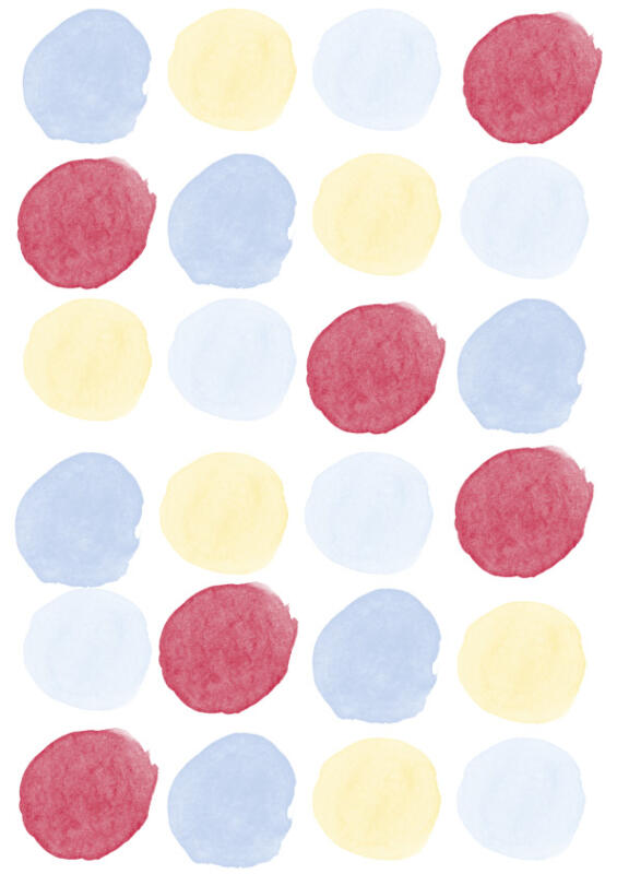 Wandtattoo Punkte Aquarell Wasserfarben - Kinderzimmer – Bild 2