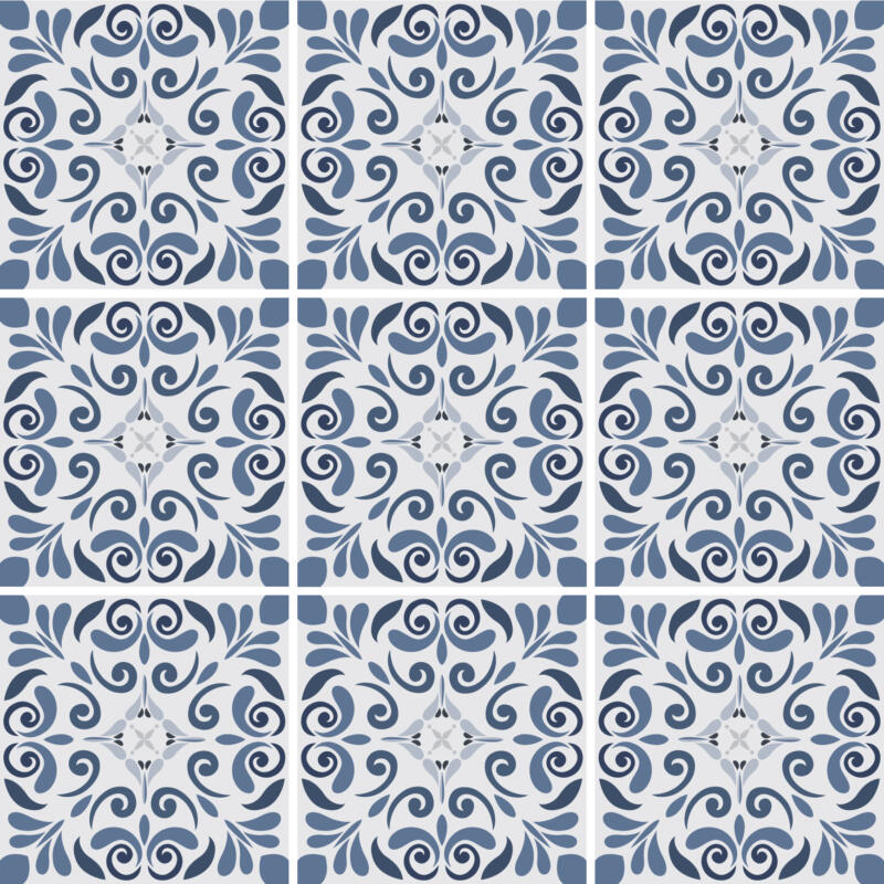 Klebefliesen für Küche und Badezimmer - Filigrane Florale Ornamente – Bild 2