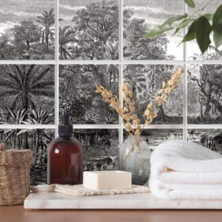 Fliesenbild - Selbstklebendes Bild als Fliesen Dekoration - Vintage Jungle