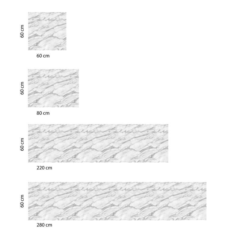 Küchenrückwand Folie - Marmor Optik – Bild 2