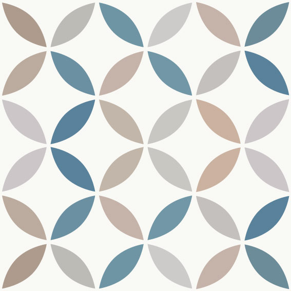 Bodenfliesenaufkleber für Küche und Badezimmer - Lebensblume Bunt – Bild 2