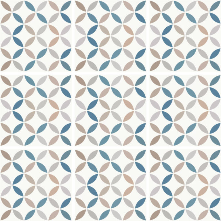 Bodenfliesenaufkleber für Küche und Badezimmer - Lebensblume Bunt – Bild 3