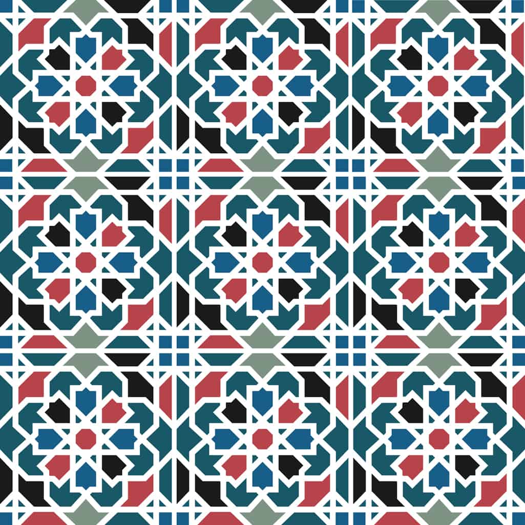 Fliesenaufkleber Küche und Badezimmer - Orientalisch Geometrisch