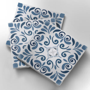 Klebefliesen für Küche und Badezimmer - Filigrane Florale Ornamente