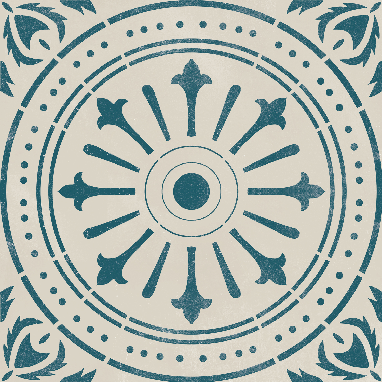 Bodenfliesenaufkleber für Küche und Badezimmer - Portugiesisch Porto Vintage Look – Bild 4