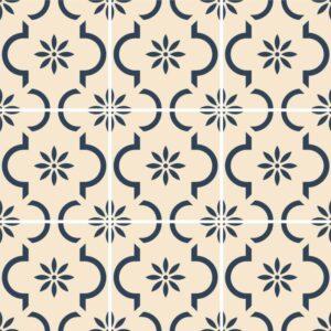 Fliesenaufkleber für Bad Küche - Portugiesisch Creme Blau