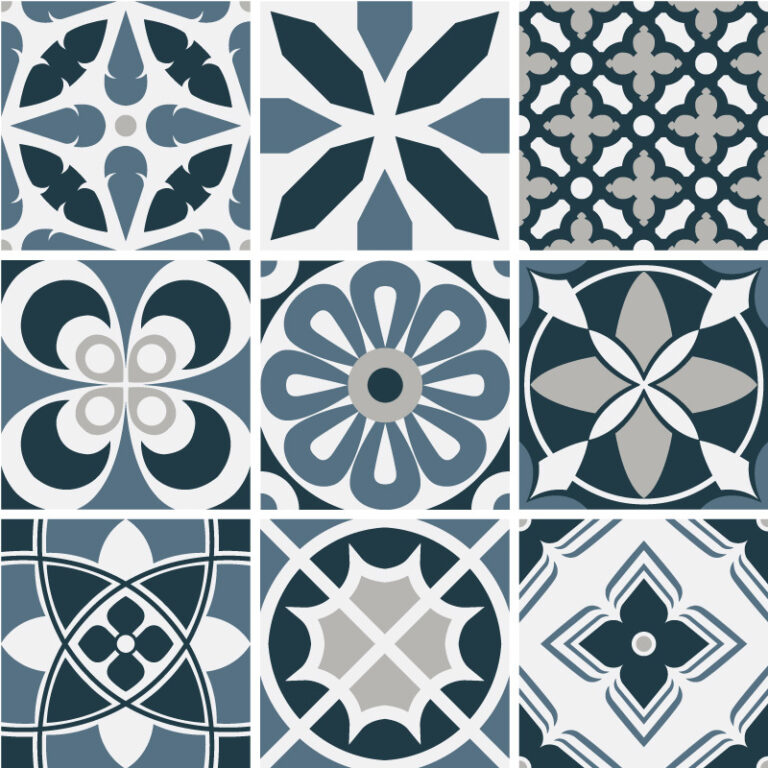 Fliesenaufkleber für Bad und Küche - Floral Patchwork – Bild 2