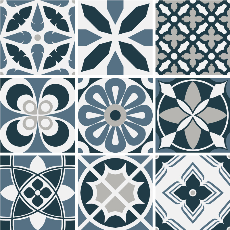 Fliesenaufkleber für Bad und Küche - Floral Patchwork – Bild 2