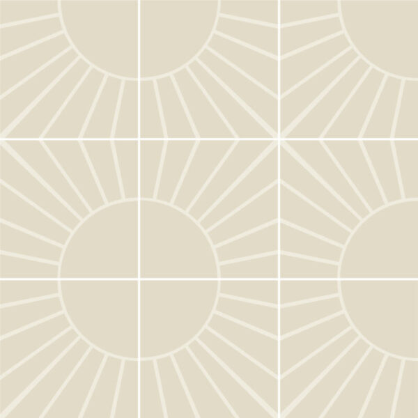 Boho Sonne Selbstklebende Fliesenfolie – Bild 4