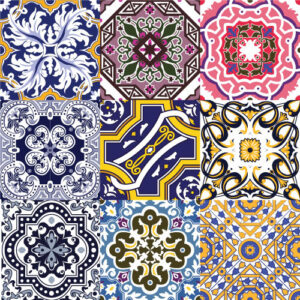 Fliesenaufkleber für Küche und Badezimmer - Talavera Spanisch